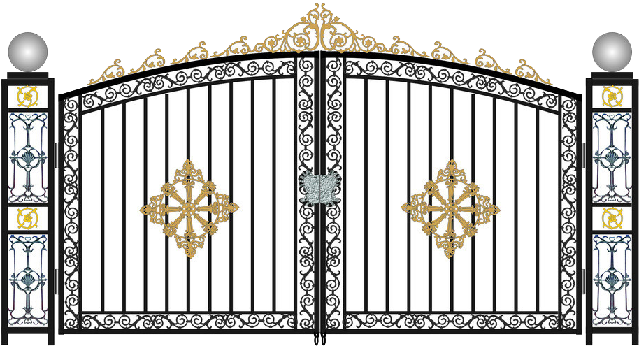 Ornate Wrought Iron Gate