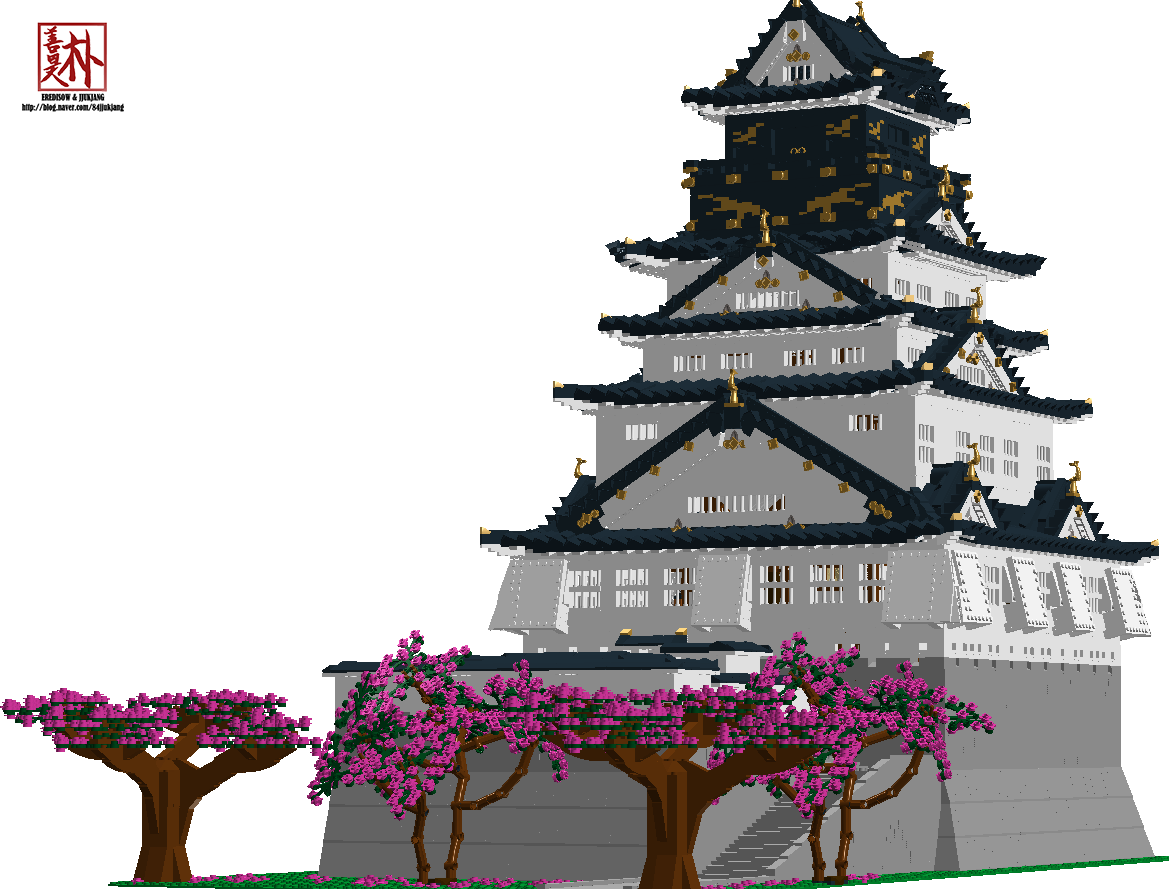 Osaka Castle Pixel Art