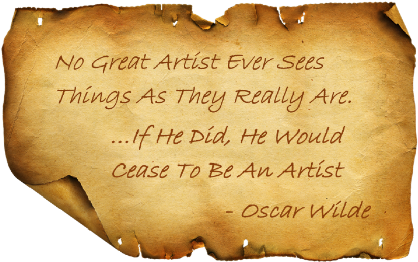 Oscar Wilde Artist Quote Parchment