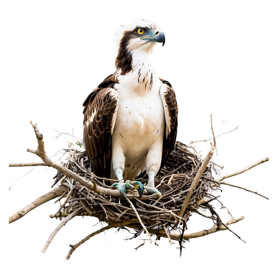 Osprey Family In Nest Png Tff54