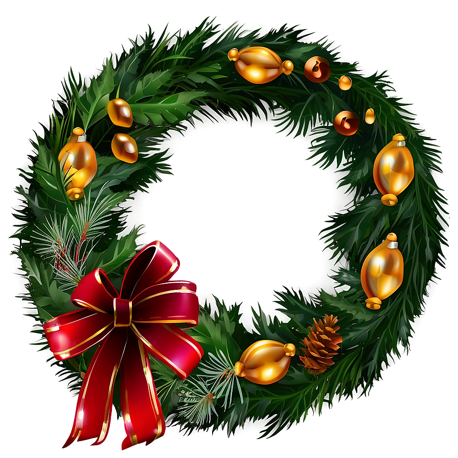 Outdoor Christmas Wreath Png 05232024