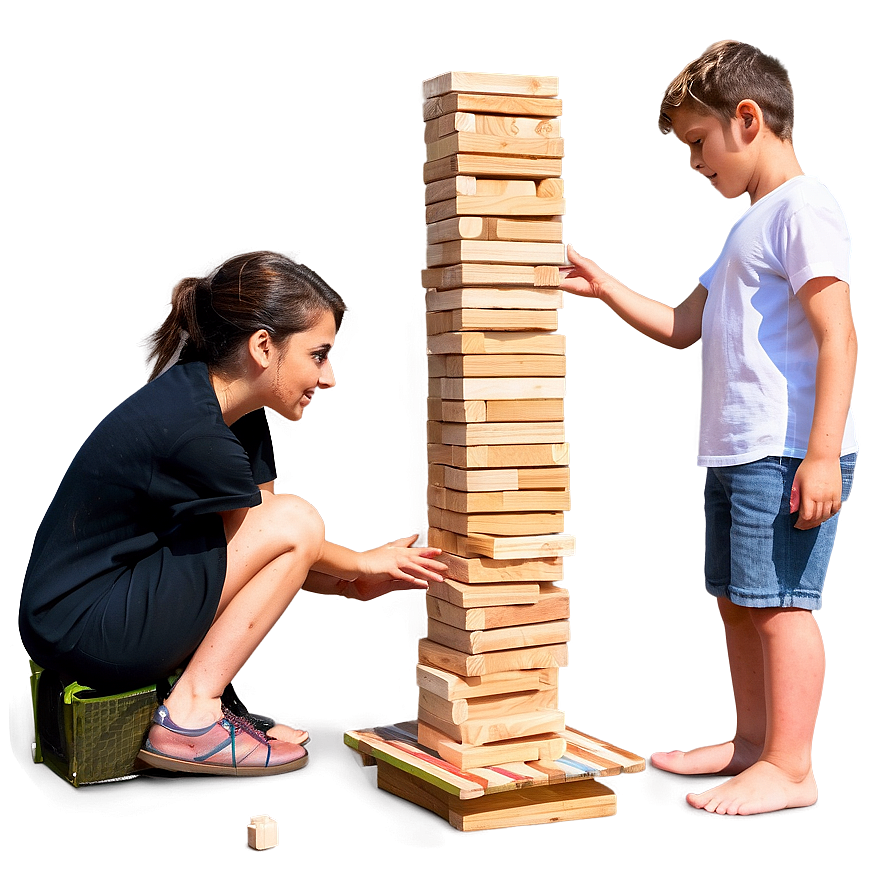 Outdoor Jenga Fun Png Blk87