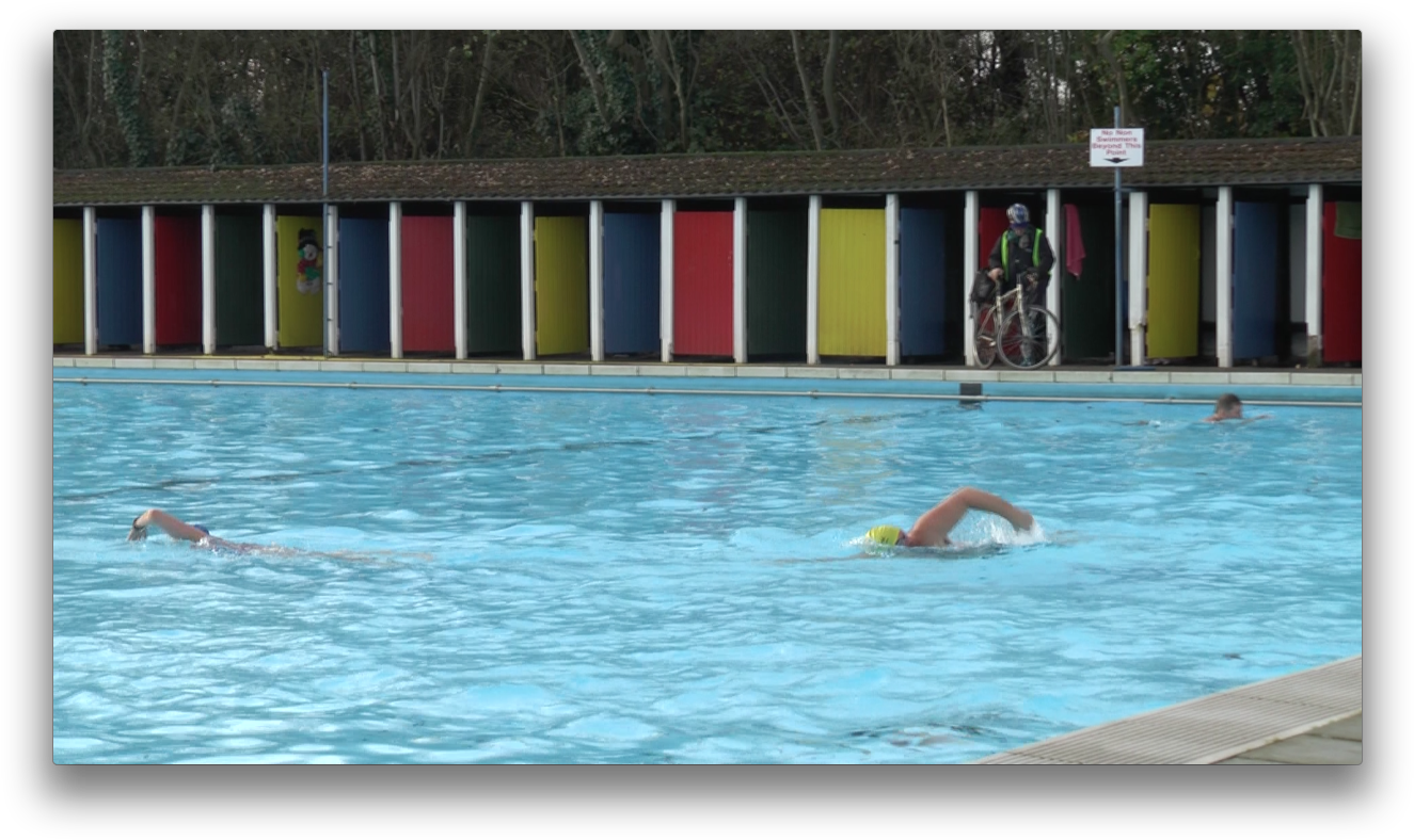 Outdoor Swimming Pool Activity