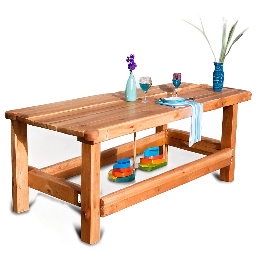 Outdoor Table On Deck Png 06282024