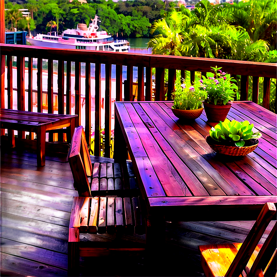 Outdoor Table On Deck Png 42