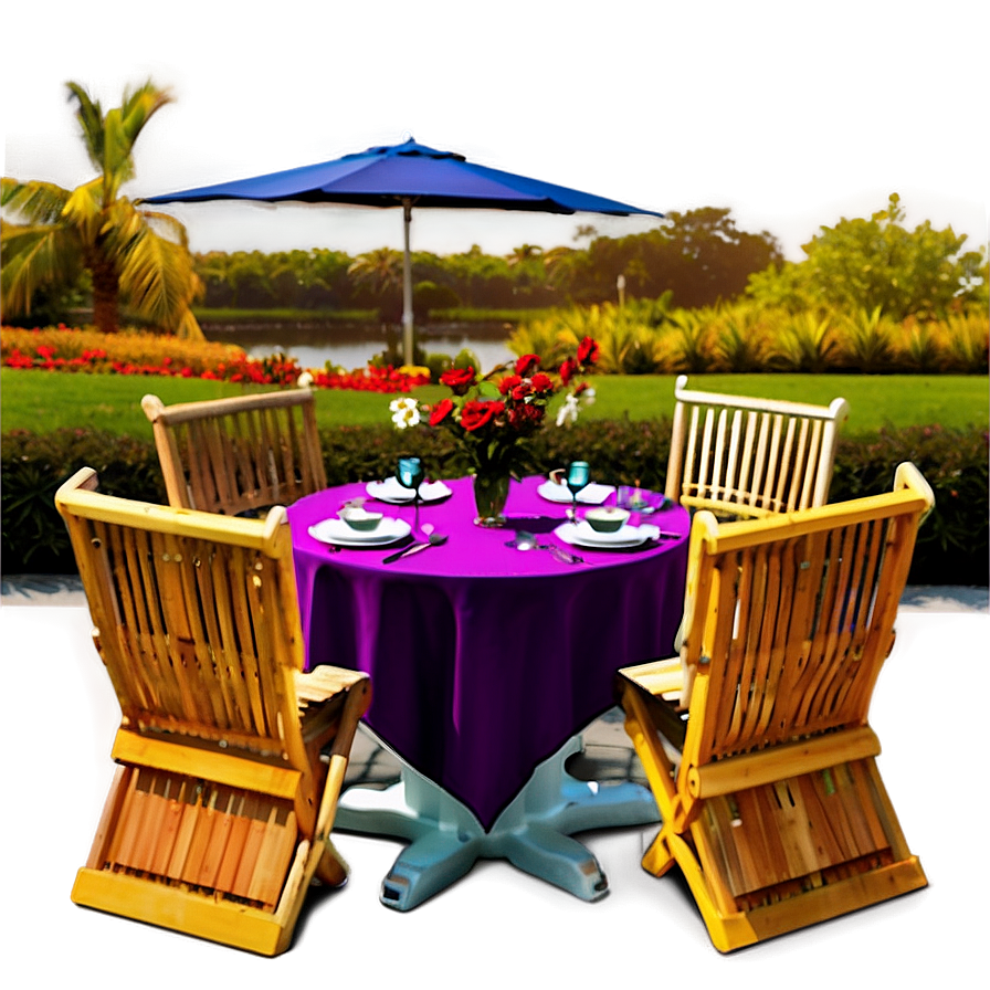 Outdoor Table Setting Png Cuq