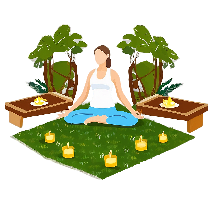 Outdoor Yoga Serenity Png 90