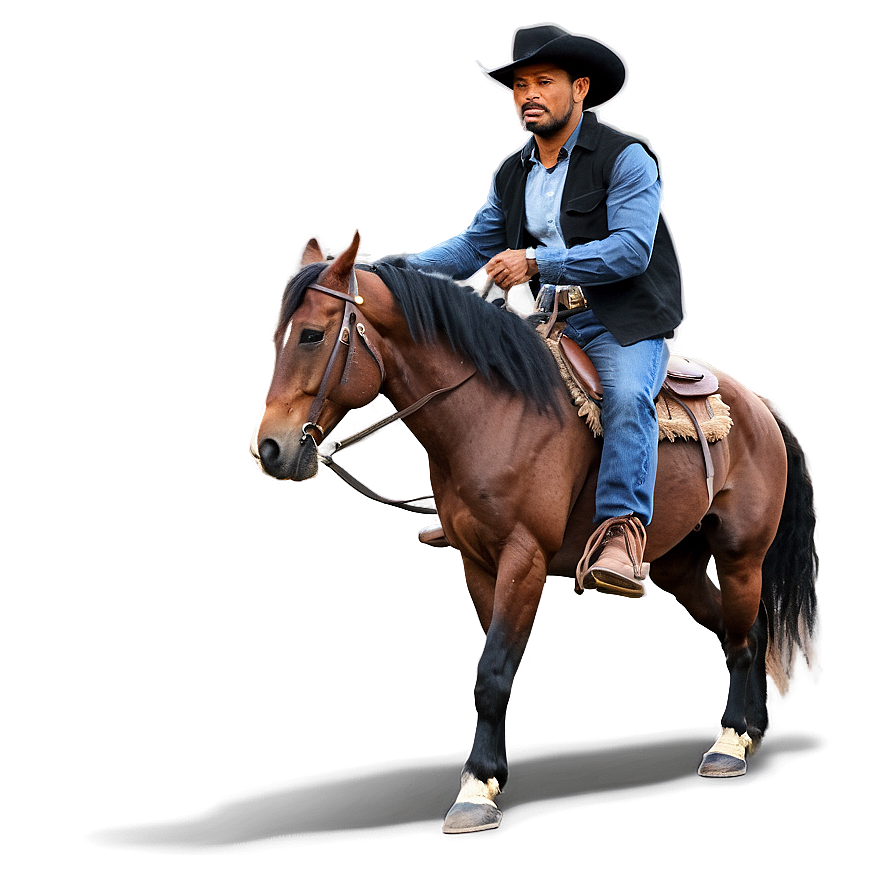 Outlaw Horseback Rider Png Emq