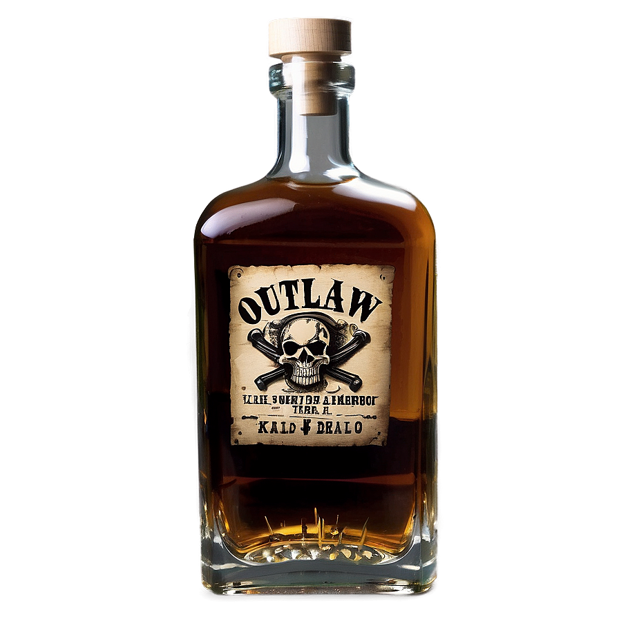 Outlaw Whiskey Bottle Png Rkv22