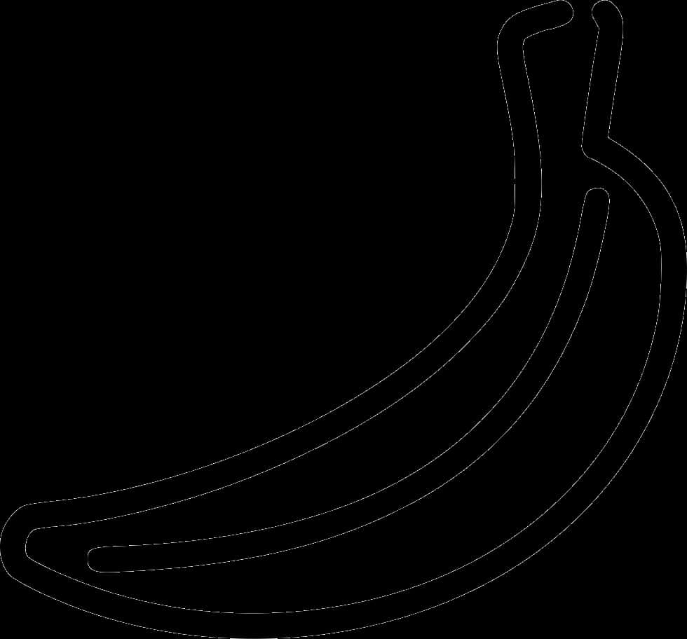 Outlined Banana Graphic