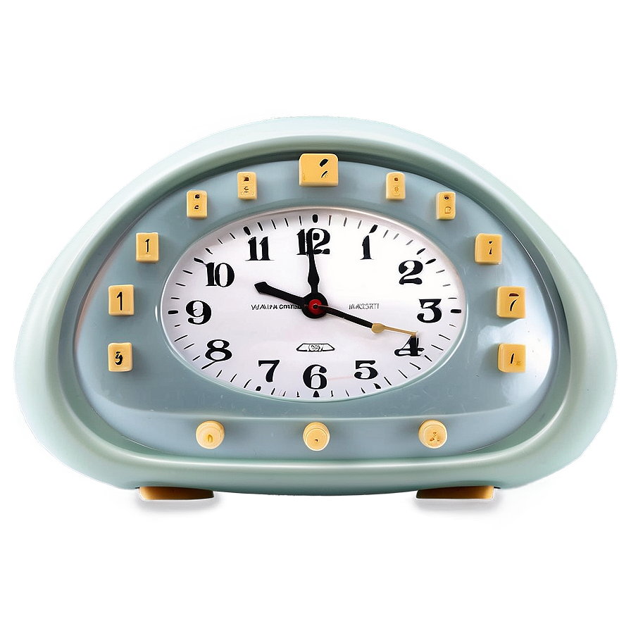 Oval Alarm Clock Png 05252024