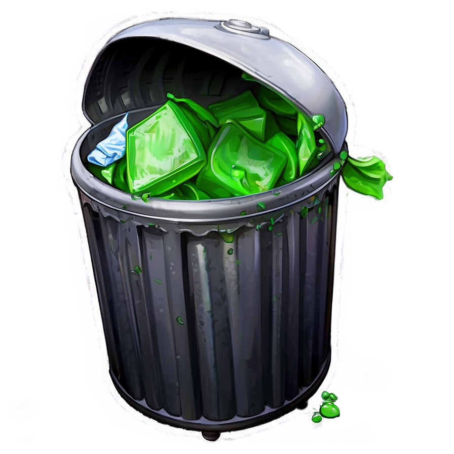 Overflowing Garbage Can Png 72