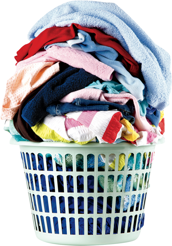 Overflowing Laundry Basket