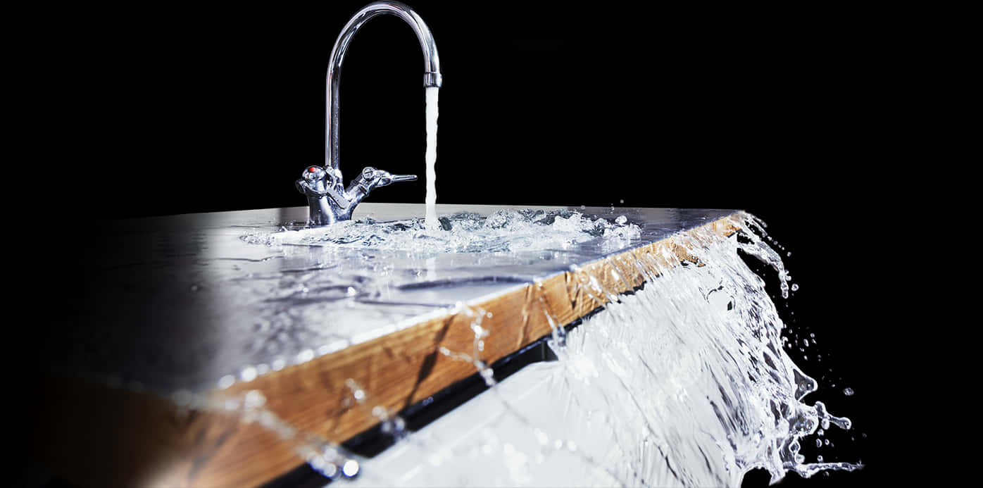 Overflowing Sink Water Splash