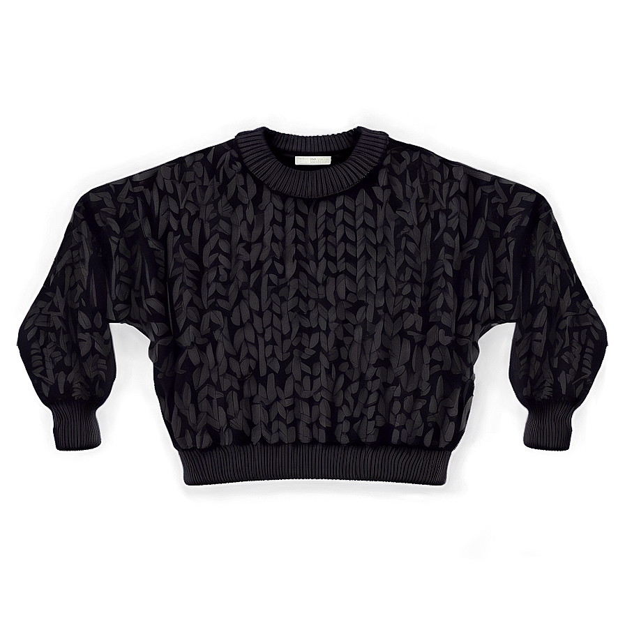 Oversized Black Sweater Png Uym