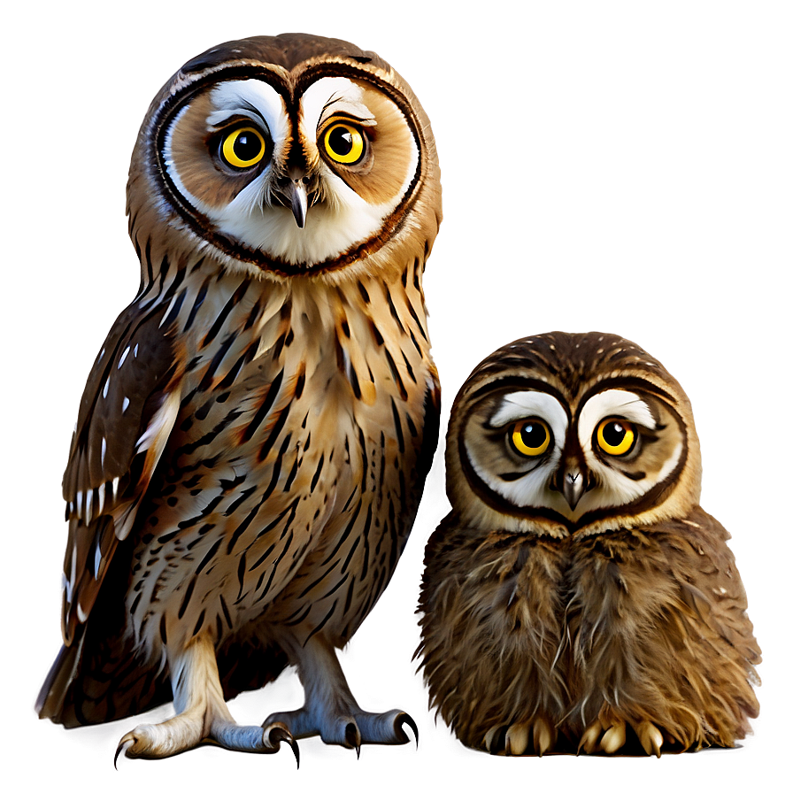 Owl Family Png 05062024