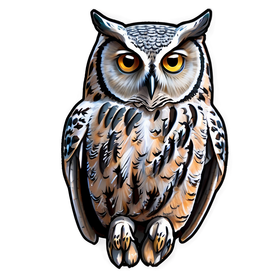 Owl Illustration Png 05062024