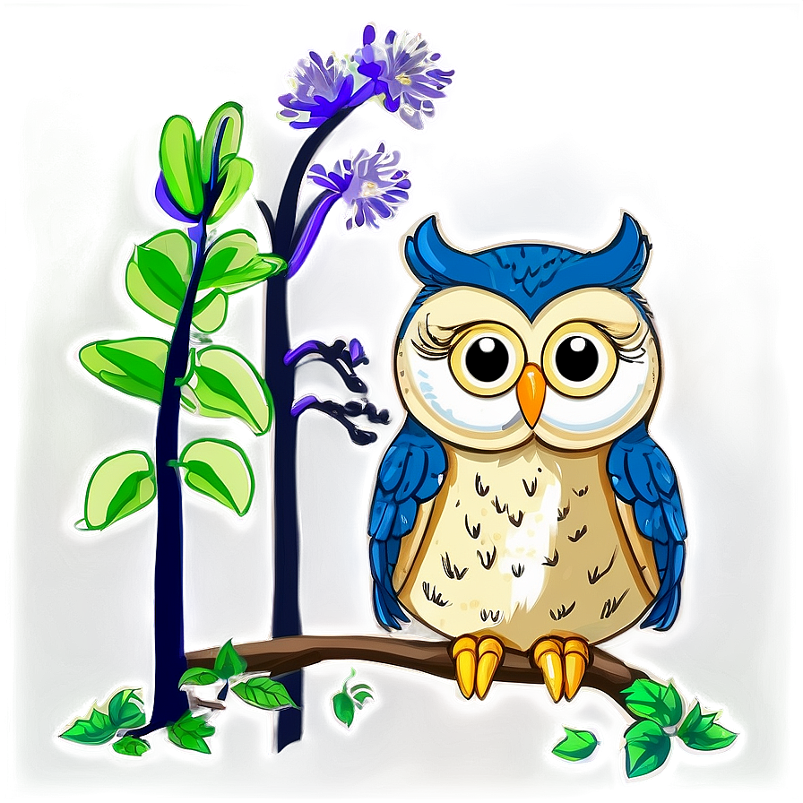 Owl In Forest Png 76