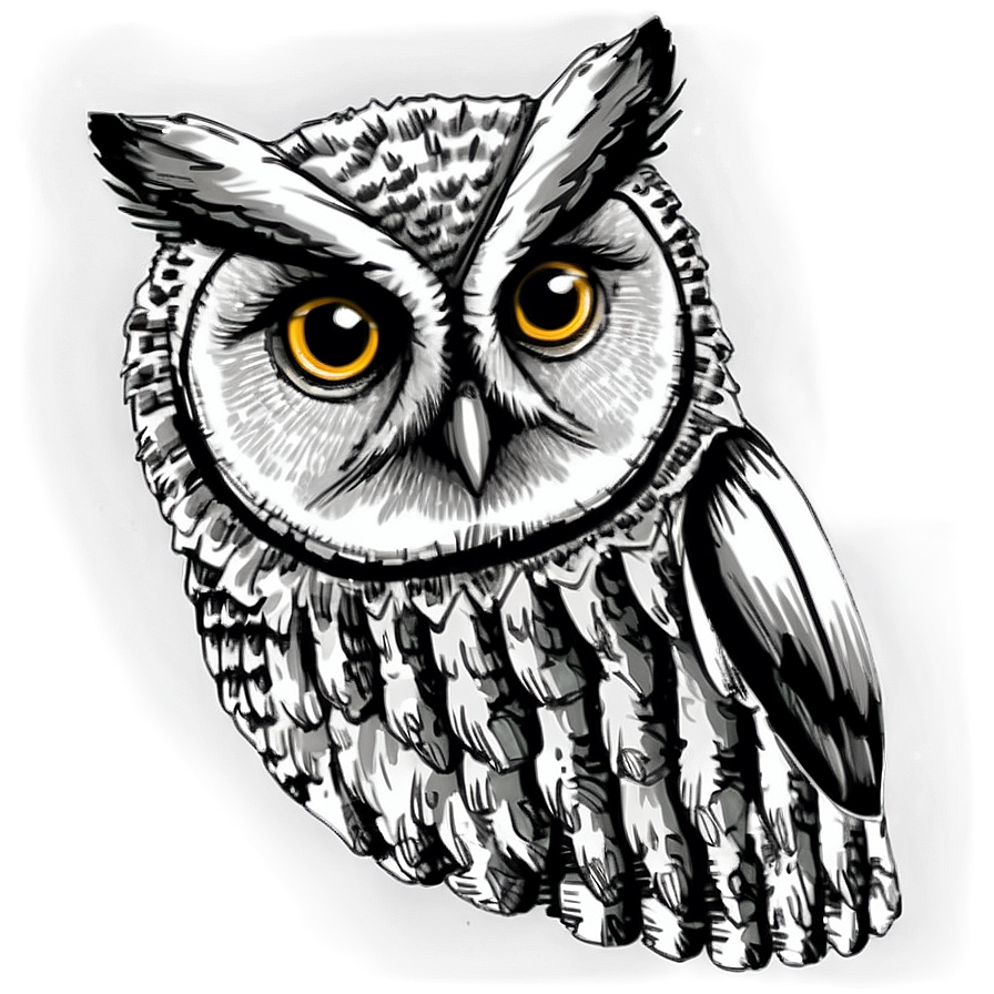 Owl Sketch Png Tmc