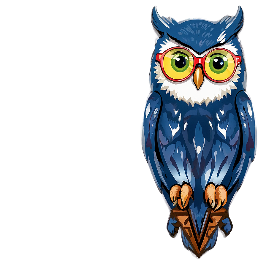 Owl With Glasses Png 05062024