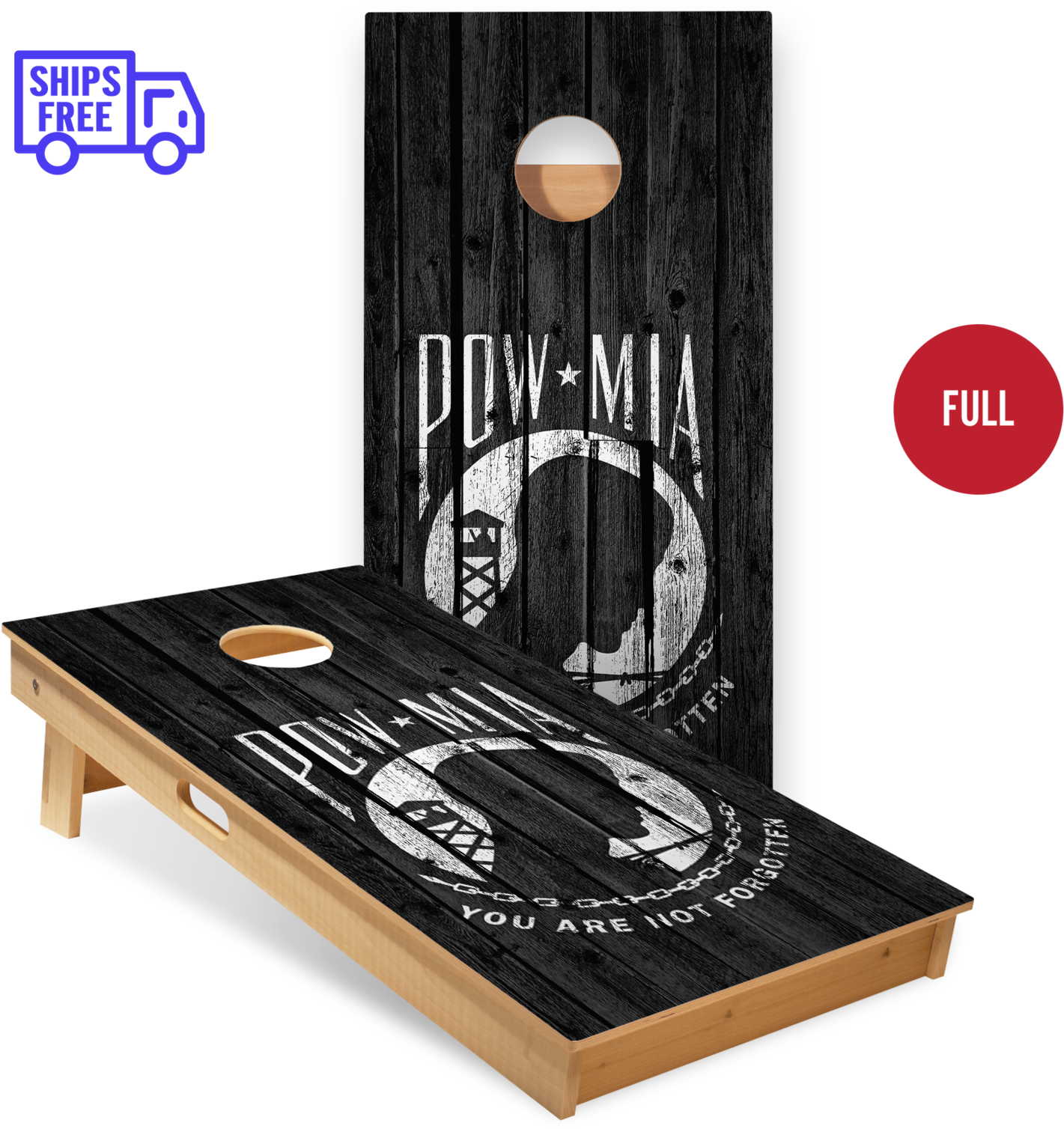 P O W M I A Cornhole Board Set