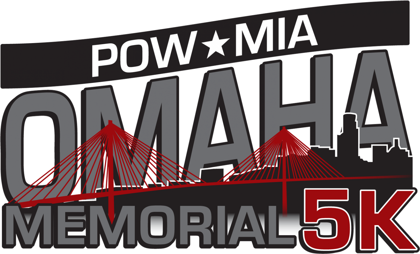 P O W M I A Omaha Memorial5 K Event Logo