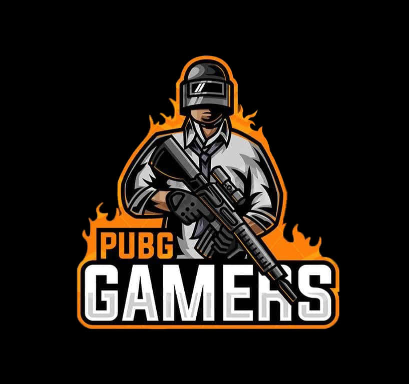 P U B G Gamers Logo Flame Background