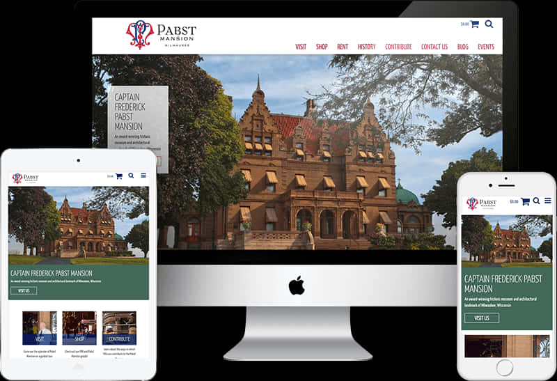 Pabst Mansion Responsive Website Design