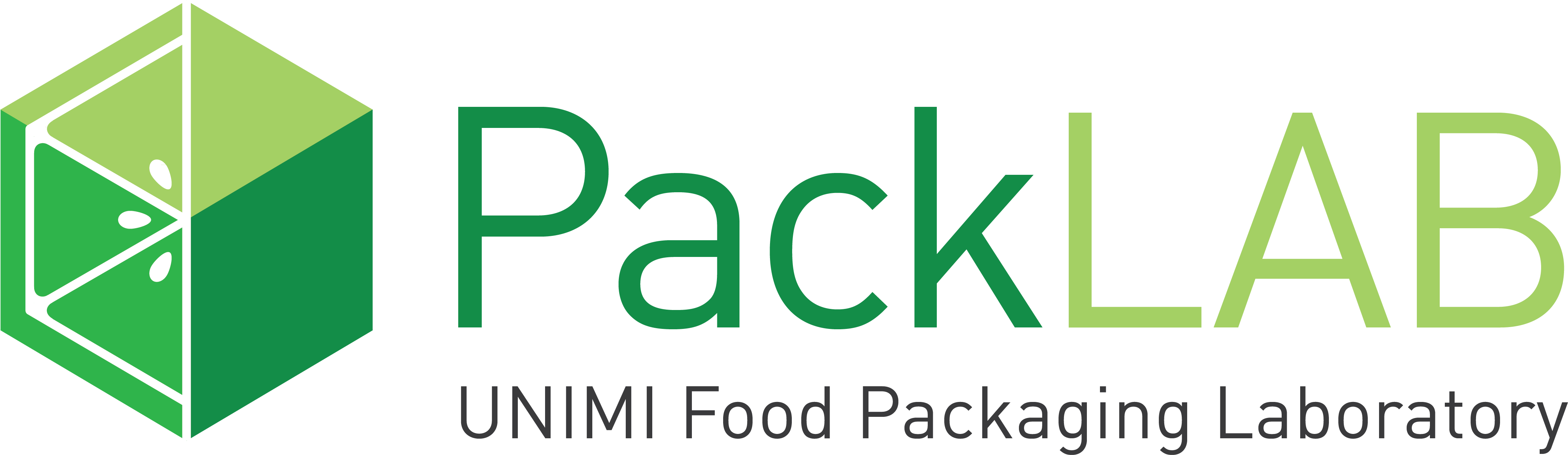 Pack L A B U N I M I Food Packaging Laboratory Logo