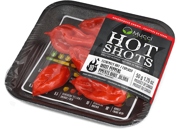 Packaged Hot Shots Ghost Peppers