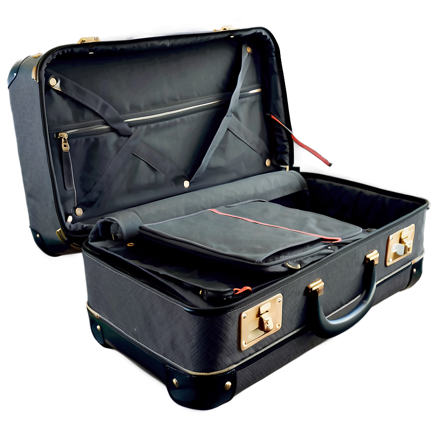 Packed Open Suitcase Png Swq29