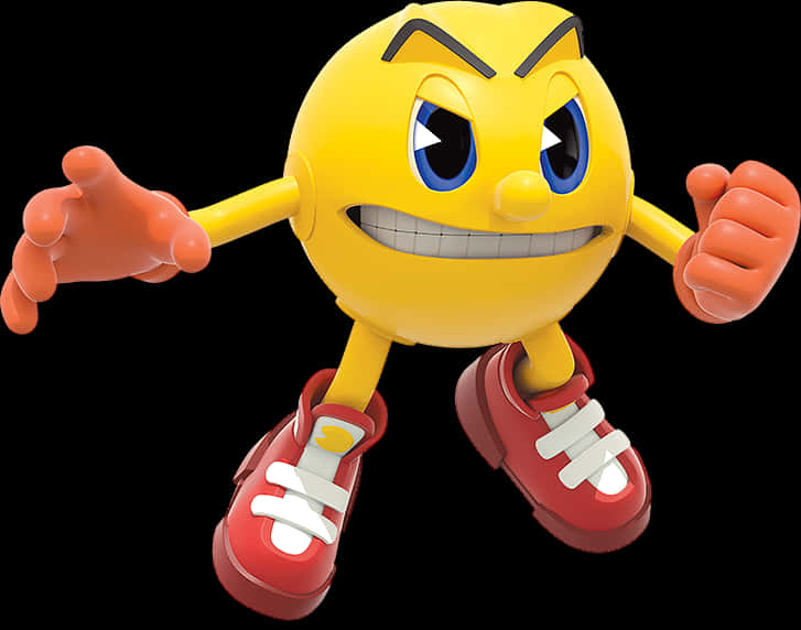 Pacman Character3 D Render