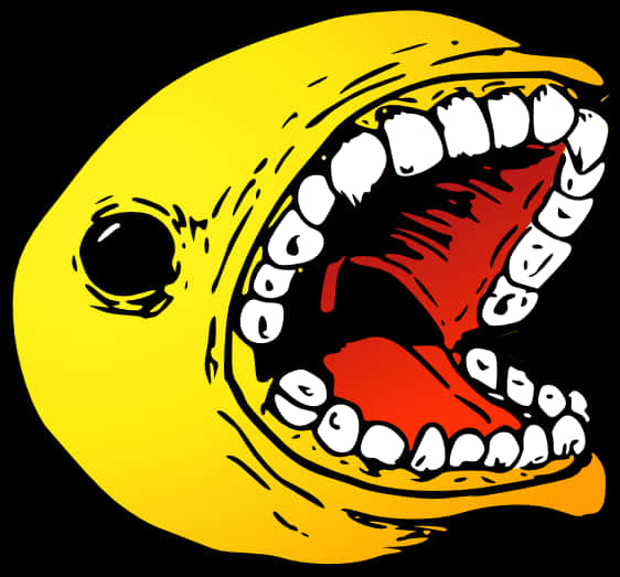 Pacman With Teeth Artwork