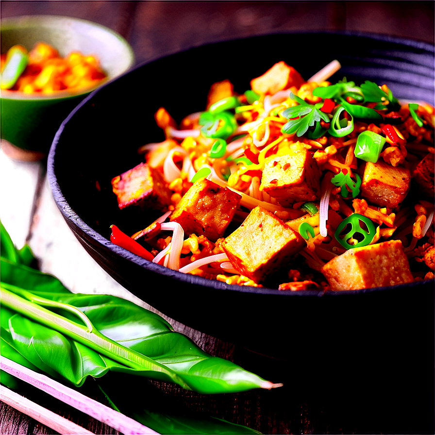 Pad Thai With Crispy Tofu Png 77