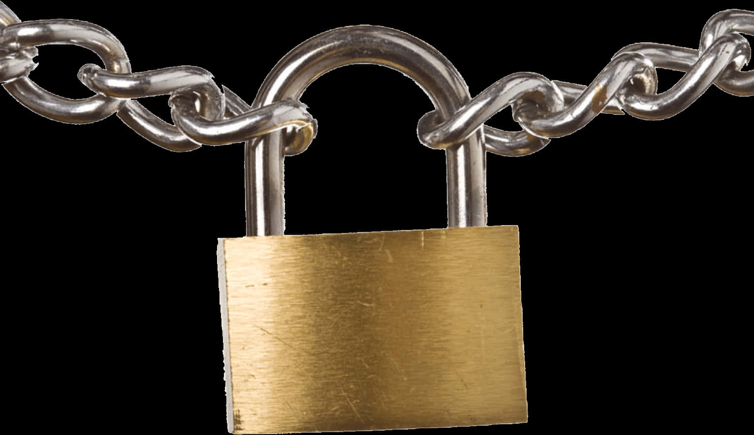 Padlock Securing Chain Link