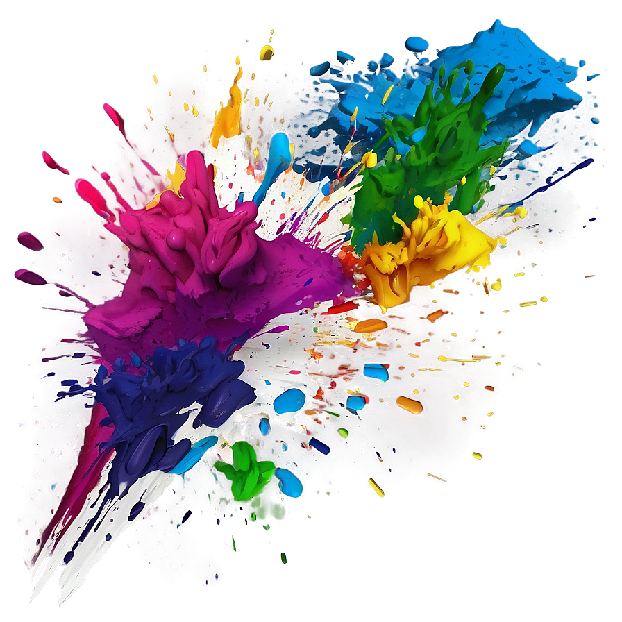 Paint Splash Explosion Png 05242024