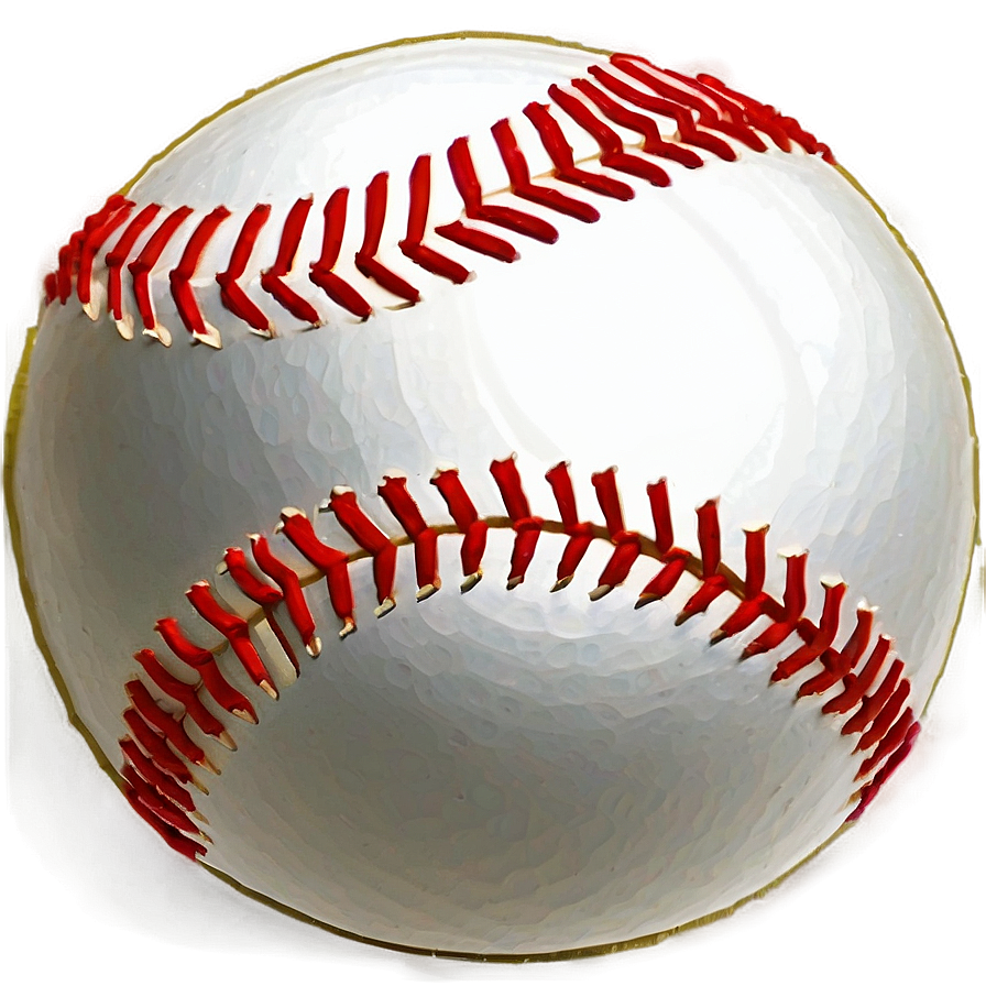 Painted Baseball Stitching Png 06282024