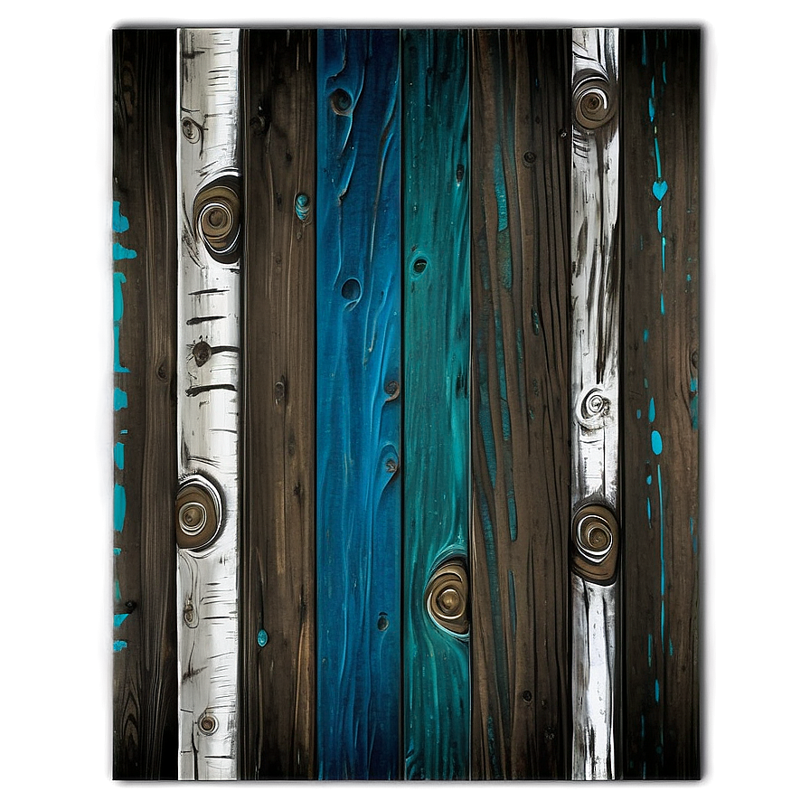 Painted Wood Board Art Png 33