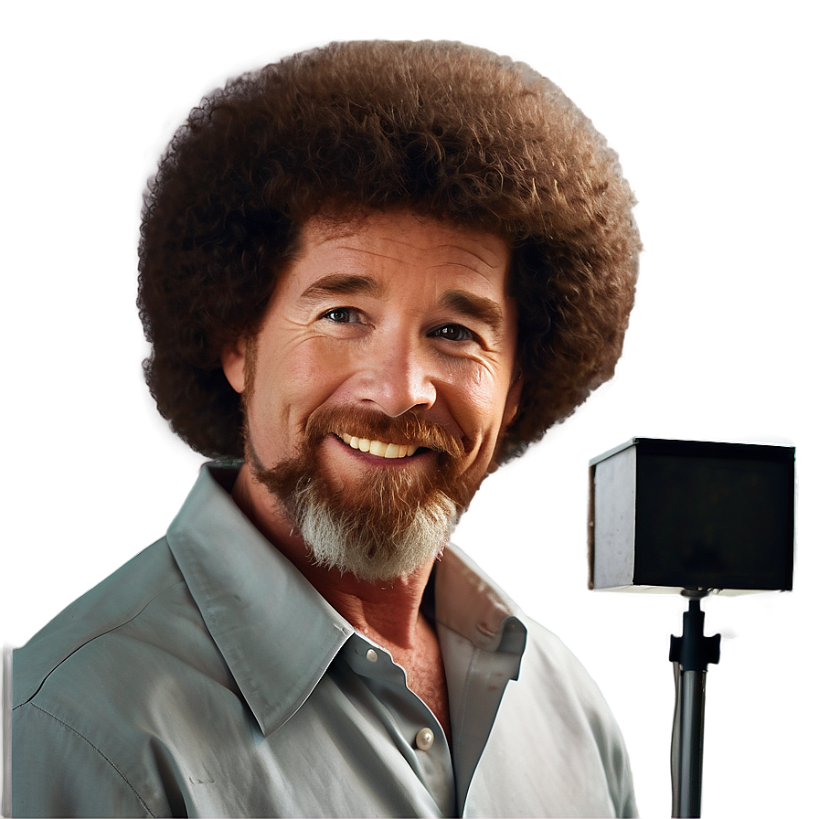 Painter Bob Ross Hairdo Png 06282024