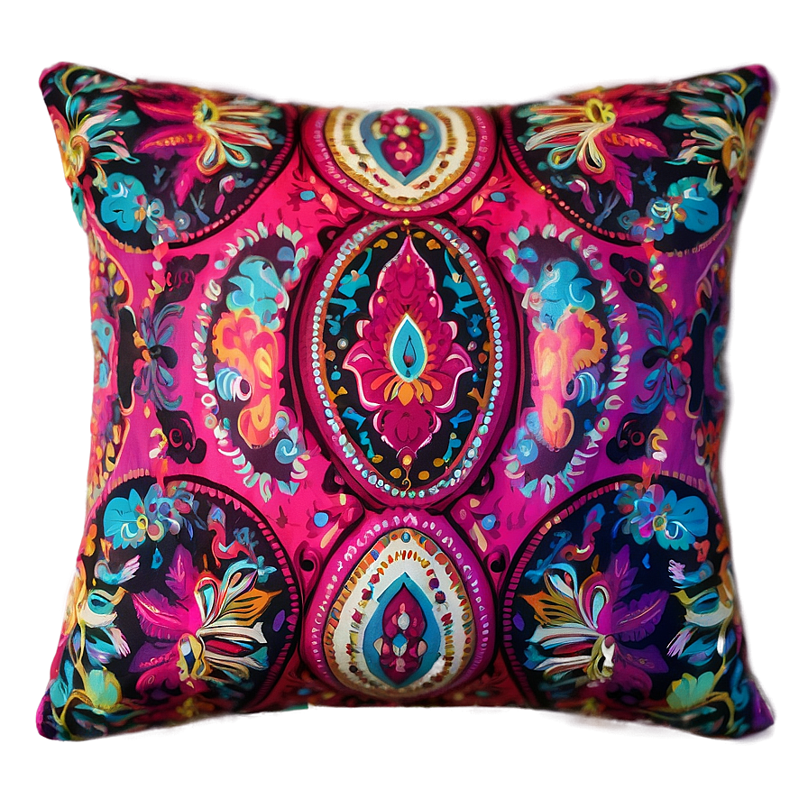 Paisley Throw Pillows Png 32