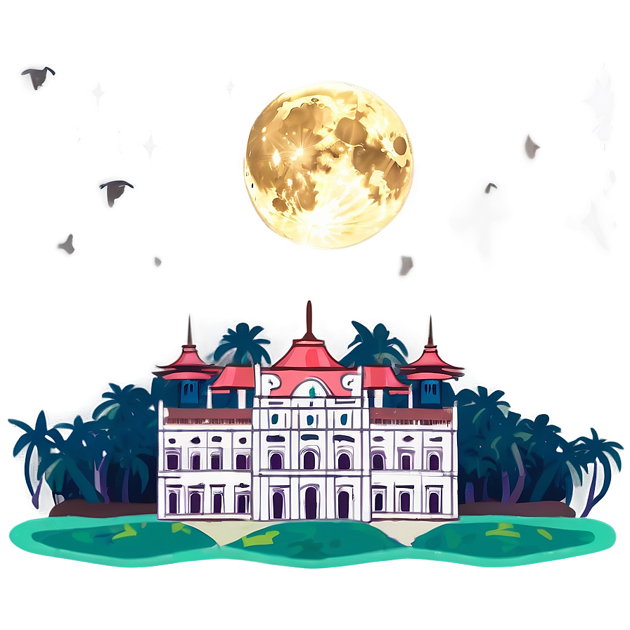 Palace Under The Harvest Moon Png 06282024