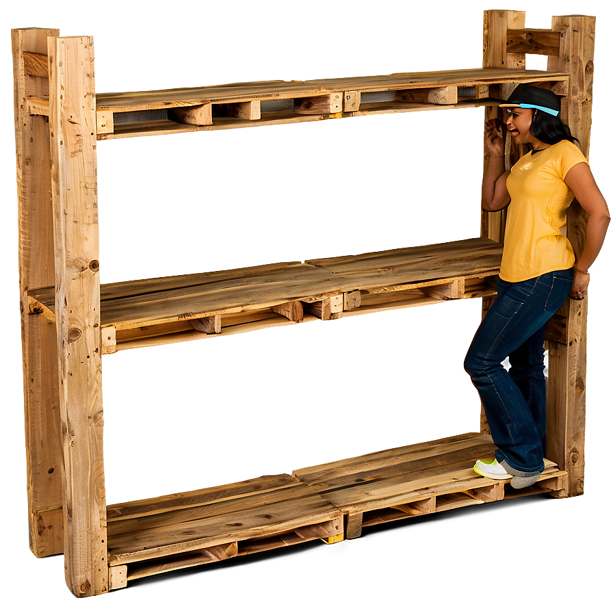 Pallet Wood Shelf Projects Png Mho92