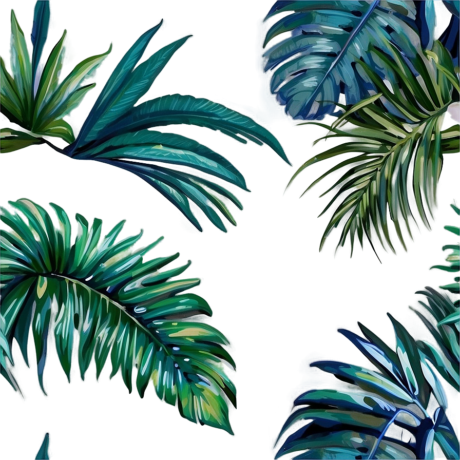 Palm Leaves Design Png Aus45