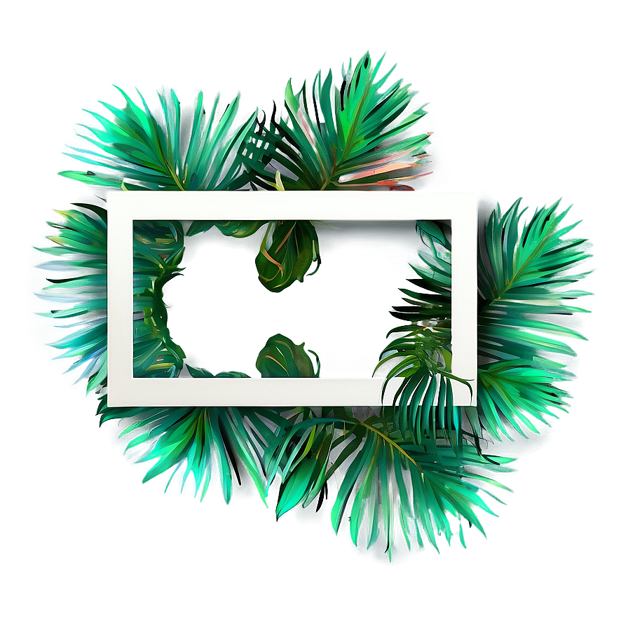 Palm Leaves Frame Png Aen