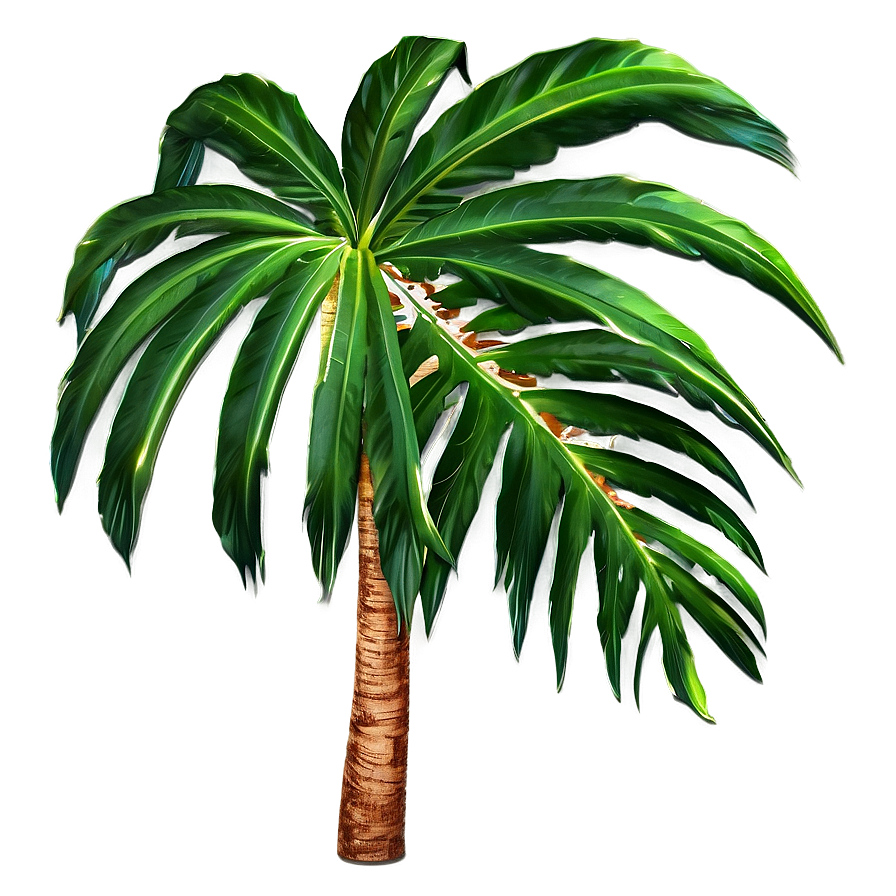 Palm Leaves Seamless Png 96