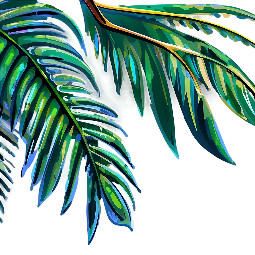 Palm Leaves Vector Png Vhn79