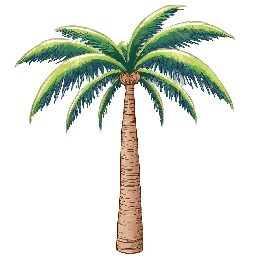 Palm Tree Drawing Png Eed18