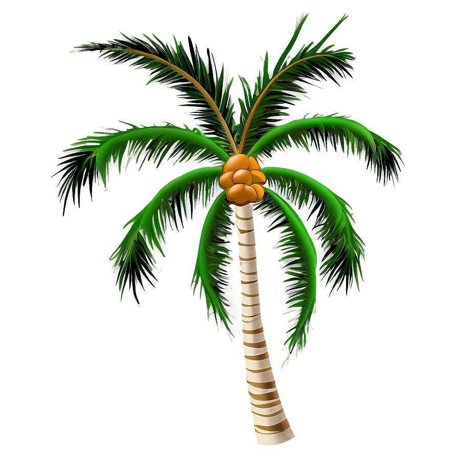 Palm Tree Illustration Png 04292024