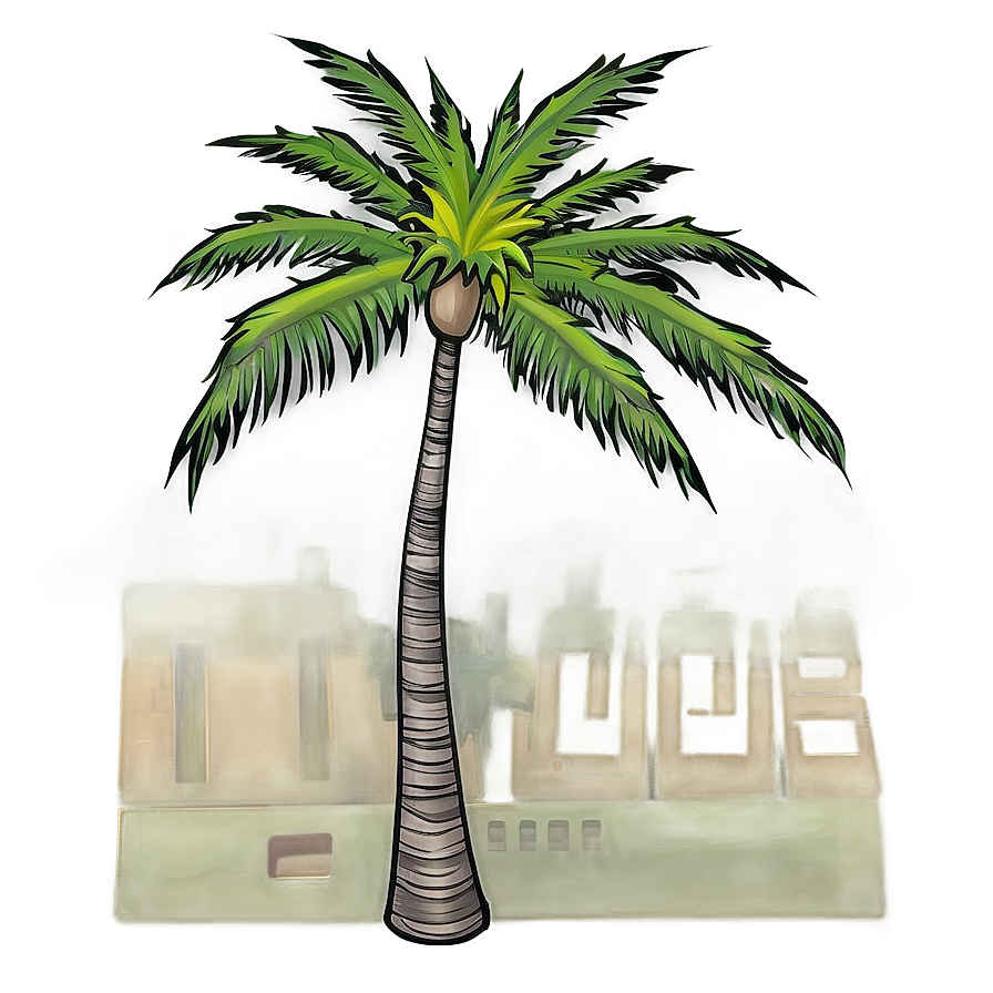 Palm Tree Outline Png Bly8