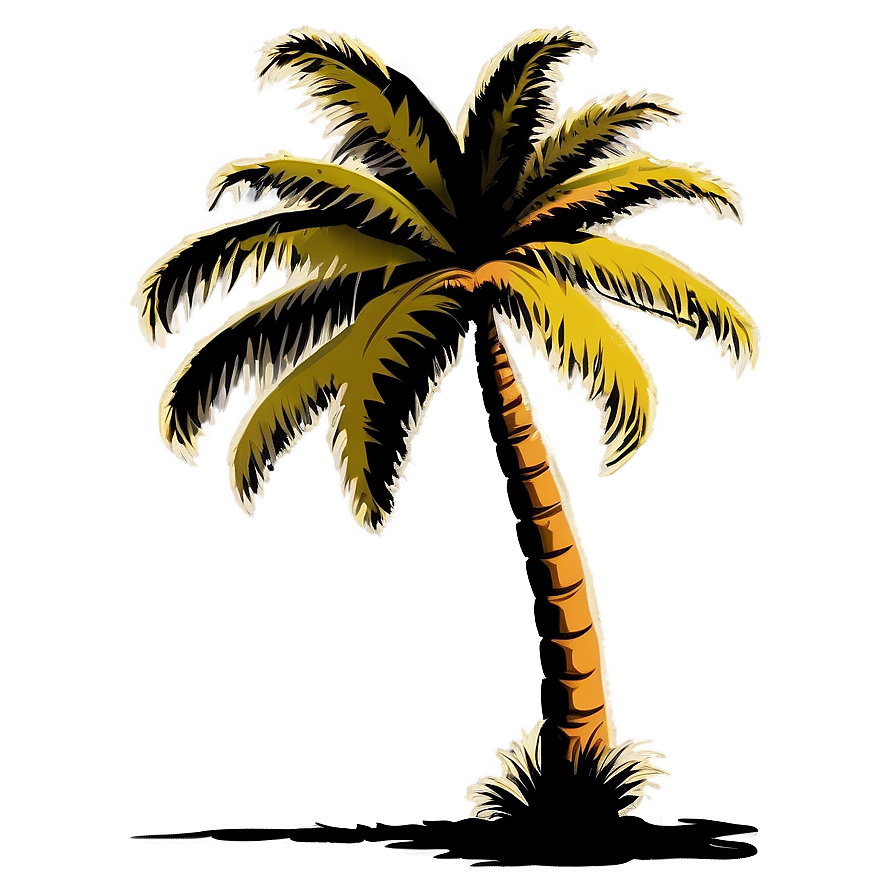 Palm Tree Silhouette Clipart Png Cbh